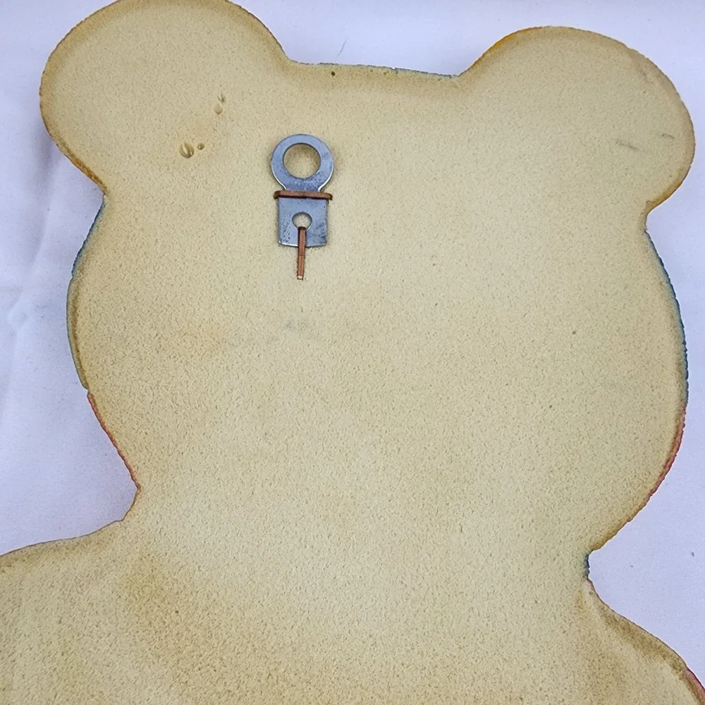 Vtg Syroco Foam Craft Patchwork‎ Rocking Horse Teddy Bear, Nursery Wall Baby